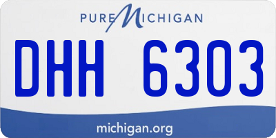 MI license plate DHH6303