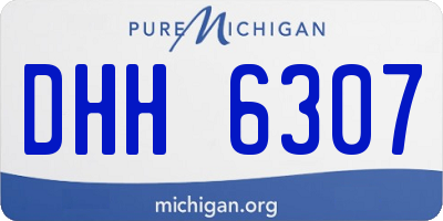 MI license plate DHH6307