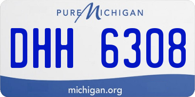 MI license plate DHH6308