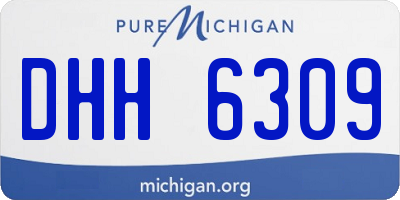 MI license plate DHH6309