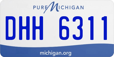 MI license plate DHH6311