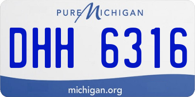 MI license plate DHH6316