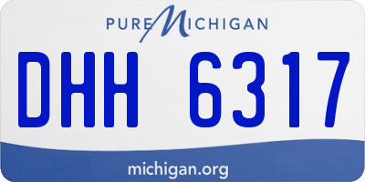 MI license plate DHH6317