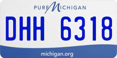 MI license plate DHH6318