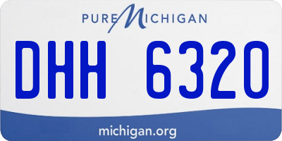 MI license plate DHH6320