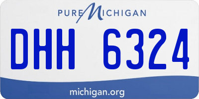 MI license plate DHH6324