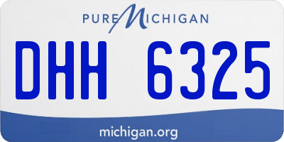 MI license plate DHH6325