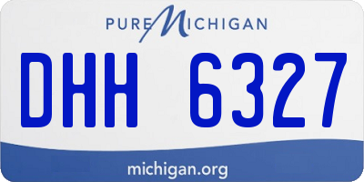 MI license plate DHH6327