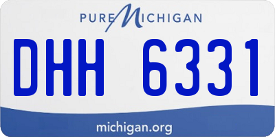 MI license plate DHH6331
