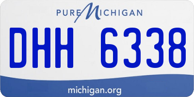 MI license plate DHH6338