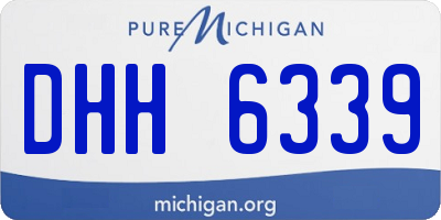MI license plate DHH6339