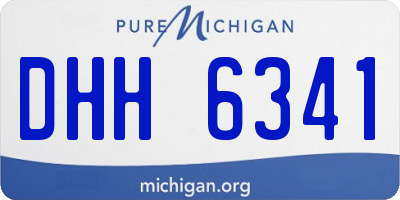 MI license plate DHH6341