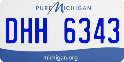 MI license plate DHH6343
