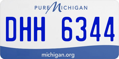 MI license plate DHH6344