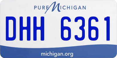 MI license plate DHH6361