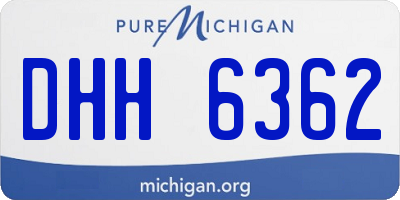 MI license plate DHH6362