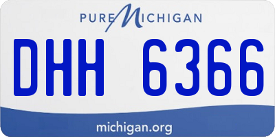 MI license plate DHH6366