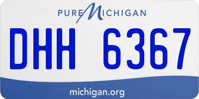 MI license plate DHH6367