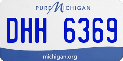 MI license plate DHH6369