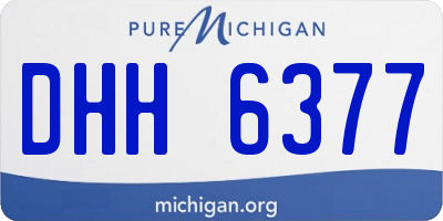 MI license plate DHH6377