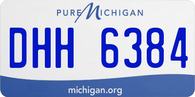 MI license plate DHH6384