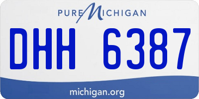 MI license plate DHH6387