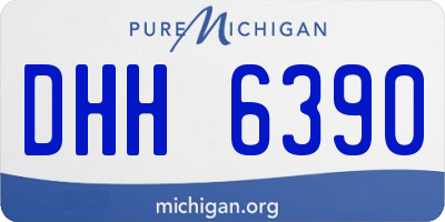 MI license plate DHH6390