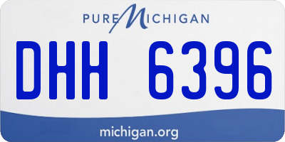 MI license plate DHH6396