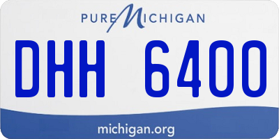 MI license plate DHH6400