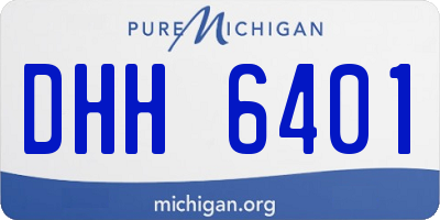 MI license plate DHH6401