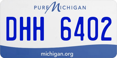 MI license plate DHH6402