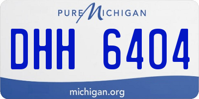 MI license plate DHH6404