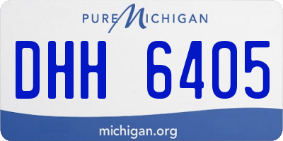 MI license plate DHH6405