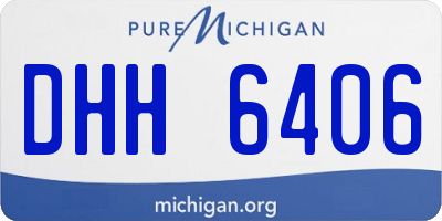 MI license plate DHH6406