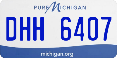 MI license plate DHH6407