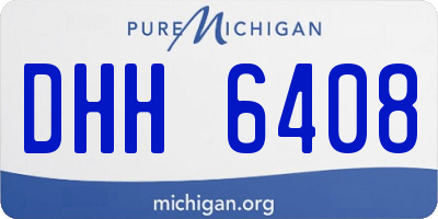 MI license plate DHH6408