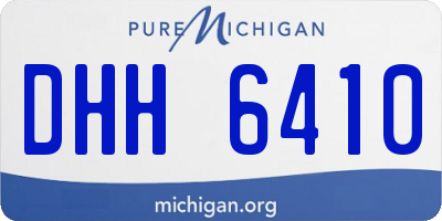 MI license plate DHH6410