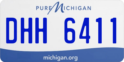 MI license plate DHH6411