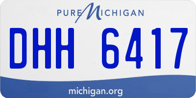 MI license plate DHH6417