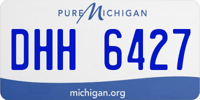 MI license plate DHH6427