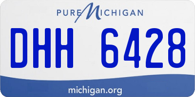 MI license plate DHH6428