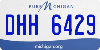 MI license plate DHH6429