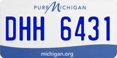 MI license plate DHH6431