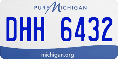MI license plate DHH6432