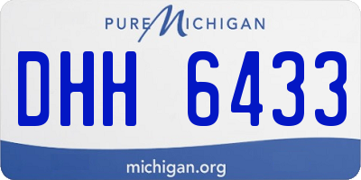 MI license plate DHH6433