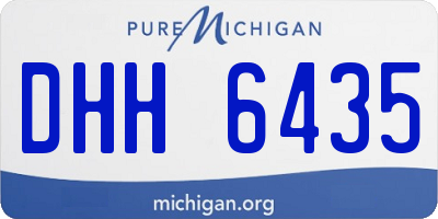 MI license plate DHH6435