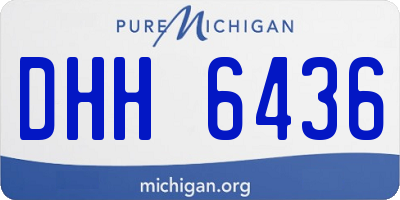 MI license plate DHH6436