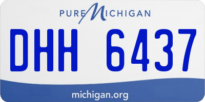 MI license plate DHH6437
