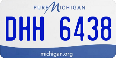MI license plate DHH6438