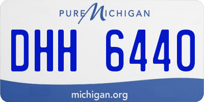 MI license plate DHH6440